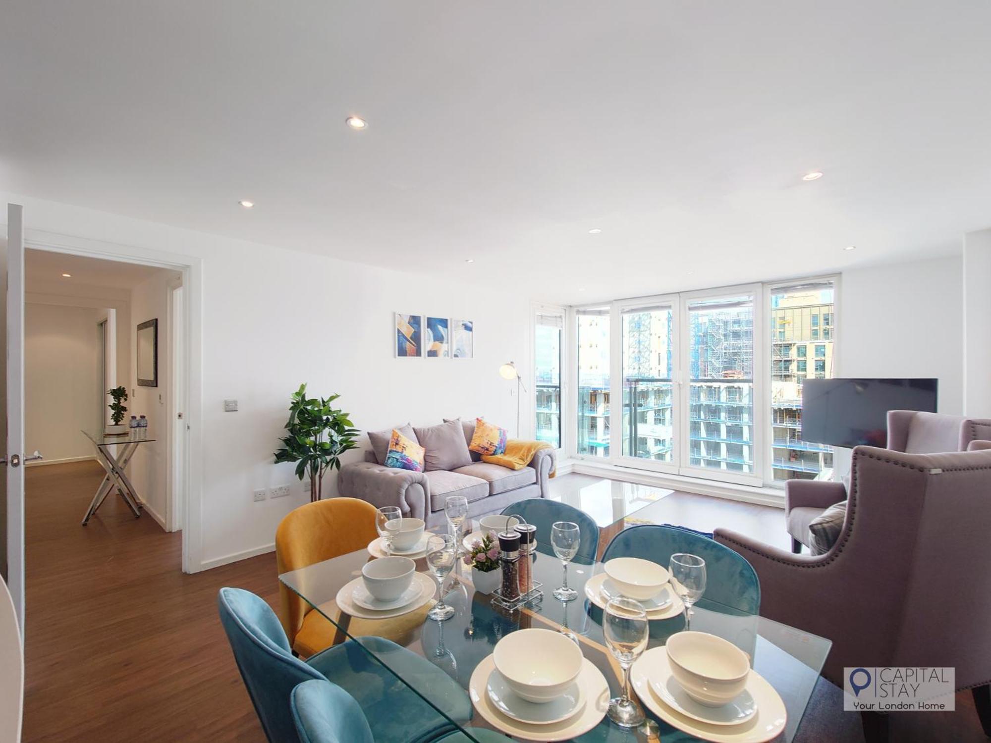Deluxe Two Bed By Excel & O2 Appartement Londres